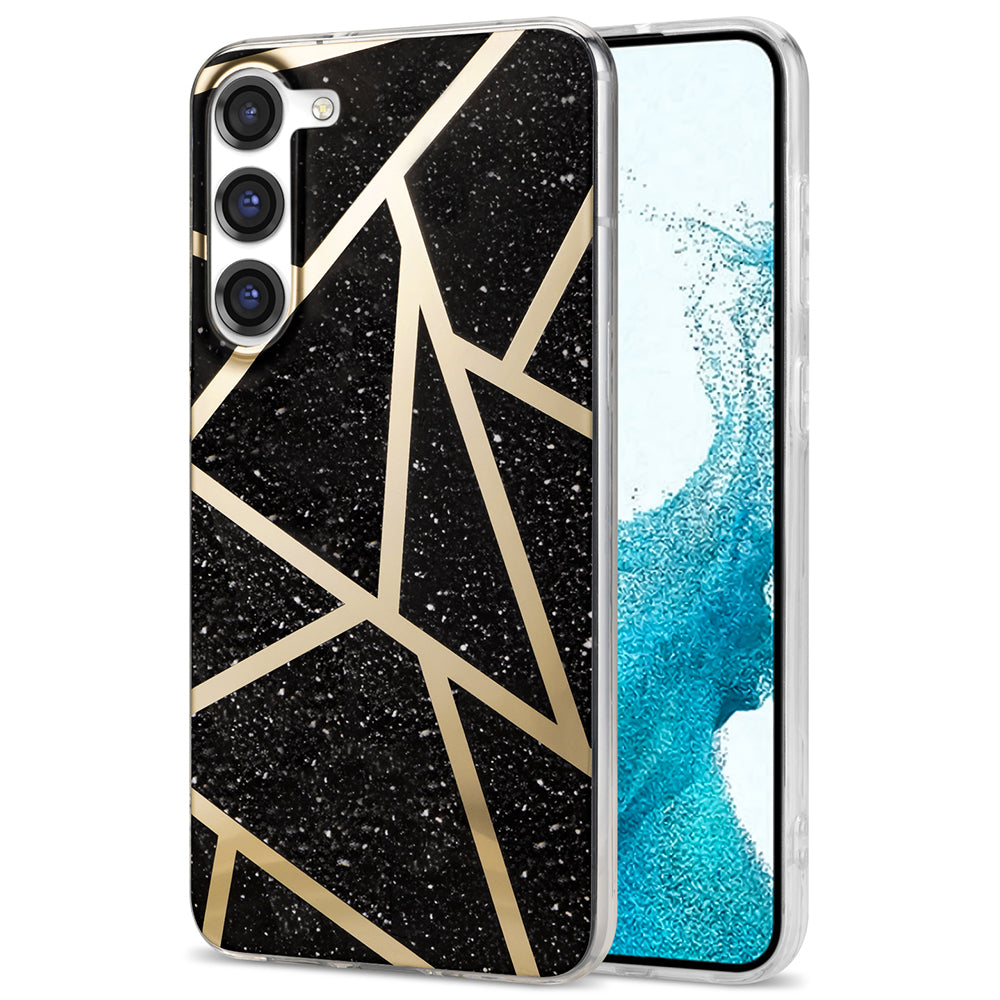 For Samsung Galaxy S23 IMD Marble Pattern Phone Case Electroplating TPU Drop Protection Cover For Samsung Galaxy S23 IMD Marble Pattern Phone Case Electroplating TPU Drop Protection Cover